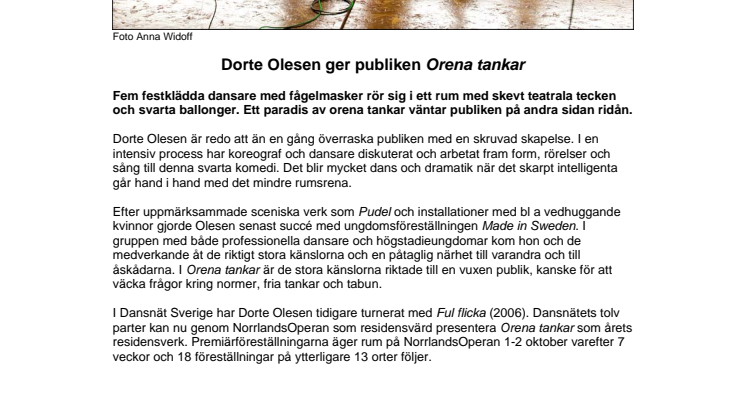 Dorte Olesen ger publiken Orena tankar