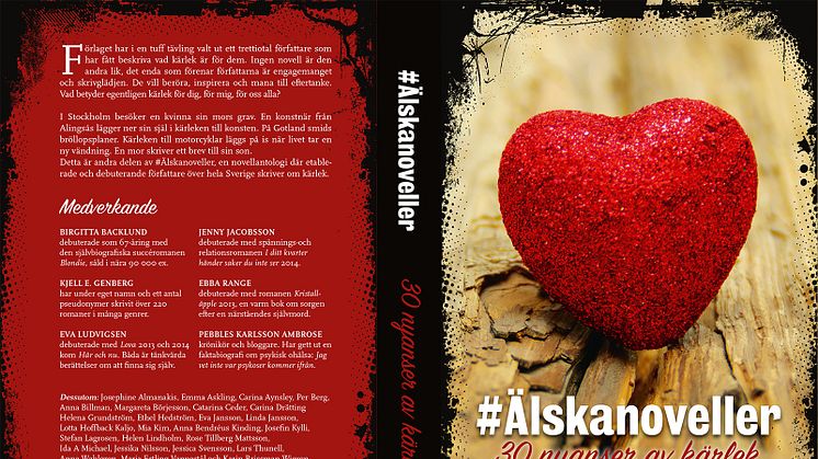 Älskanoveller - 30 nyanser av kärlek - medverkande författare från Bygdeå till Malmö