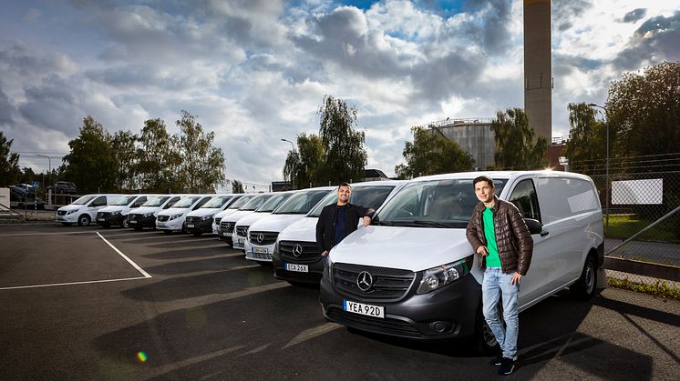 Ripro startades av Marian Nedelco och Aziz Khusainov och för bara två år sedan. Nu har man totalt 130 bilar varav 11 nya eldrivna eVito.