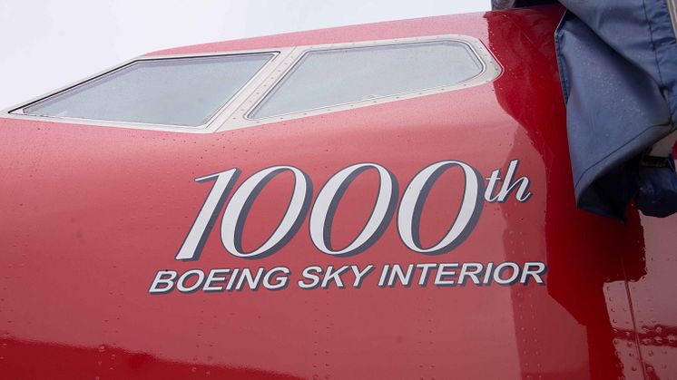 Jubilæumsfly LN-NGU - Boeings fly nummer 1000 med Sky Interior