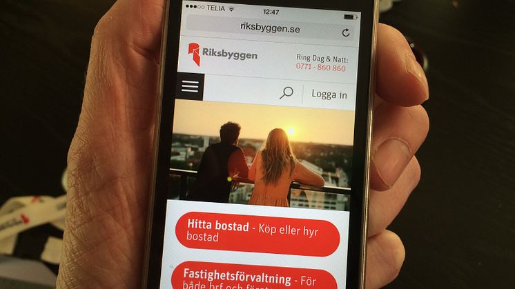 Premiär för Riksbyggens nya hemsida