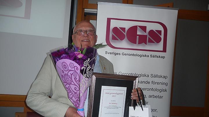 Bo Malmberg fick Stora Gerontologipriset 