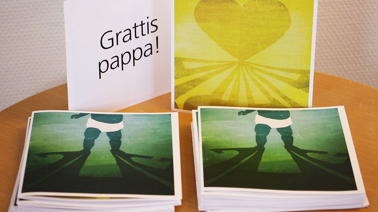 Umeå kommun gratulerar nyblivna pappor med en uppmaning om att vara föräldralediga
