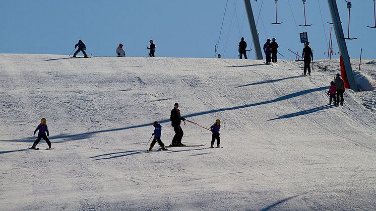 Sportlov i Kvisthamrabacken, i Norrtälje. Foto: Norrtälje kommun