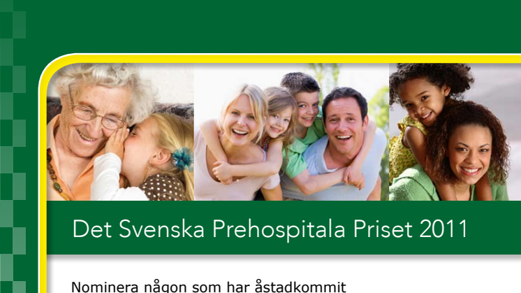 Falck Ambulans instiftar det Svenska Prehospitala Priset. 