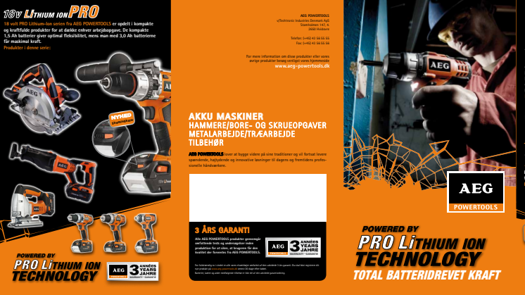 AEG PRO Lithium-Ion brochure