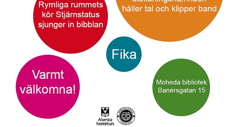 Invigning av folk- och skolbiblioteket i Moheda 23 maj