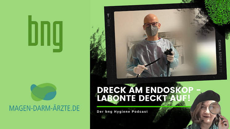 Mit kriminalistischem Gespür folgt Petra Labonte im Podcast Dr. Markus Dreck, der mit seinen Endoskopen weit in keimbelastete Regionen vordringt.