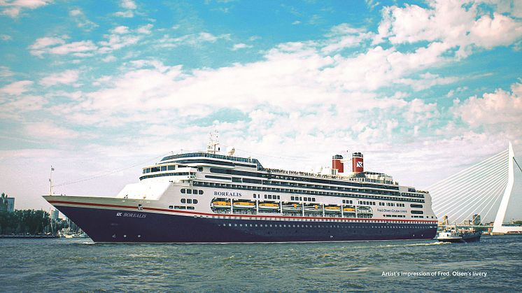 Fred. Olsen Cruise Lines announces revised ‘back in service’ date for new ship Borealis