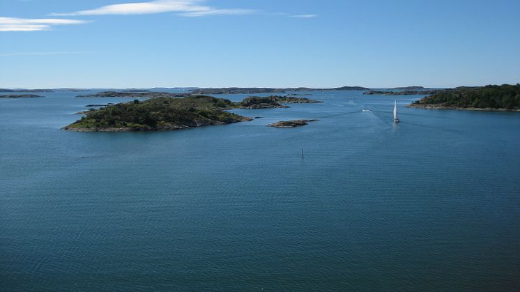 Utsikt över Marstrands skärgård, som är ett nytt naturreservat i Kungälvs kommun. Foto: Länsstyrelsen i Västra Götaland