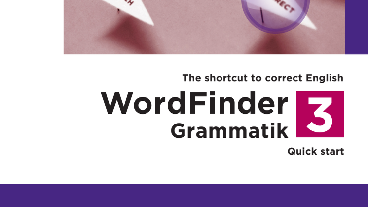 Wordfinder 3 Grammatik Quickstart