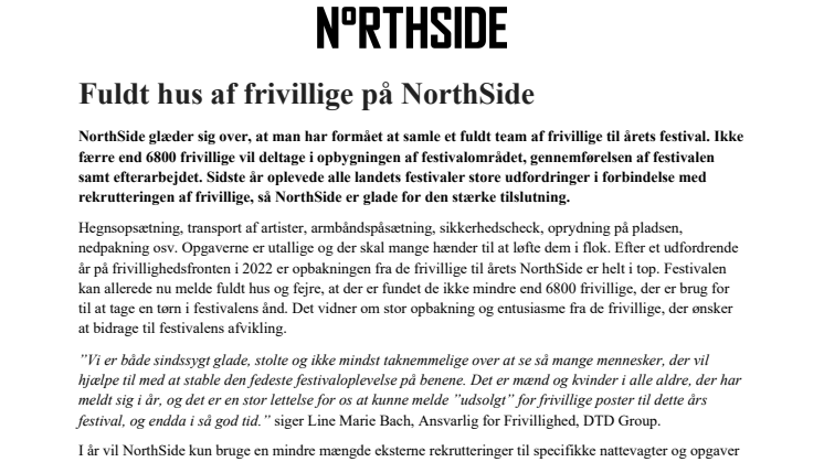 Fuldt hus af frivillige på NorthSide.pdf