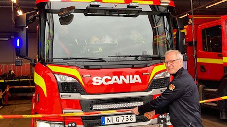Nya brandbilar hos Räddningstjänsten Mälardalen