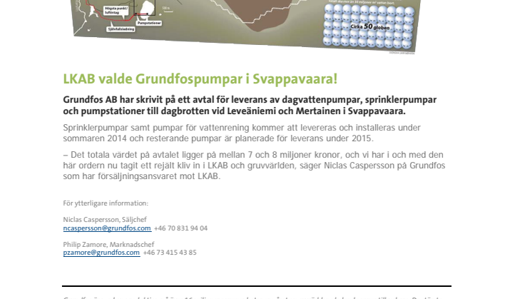 LKAB valde Grundfospumpar i Svappavaara!