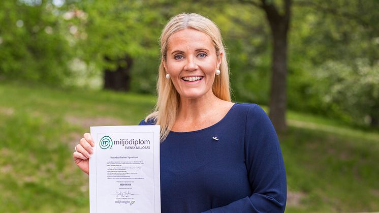 Emelie Regnell, hållbarhetsansvarig på Signalisten