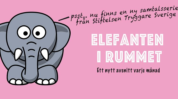 Elefanten i rummet - en ny samtalsserie från Stiftelsen Tryggare Sverige