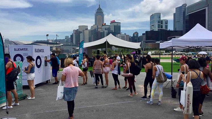 Bluewater hydration stations are popular destinations for mindful yoga fans