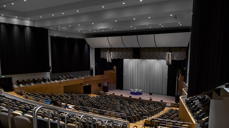 Hammarskjöldsalen på Jönköping Konsert & Kongress har fått nytt ljudsystem.