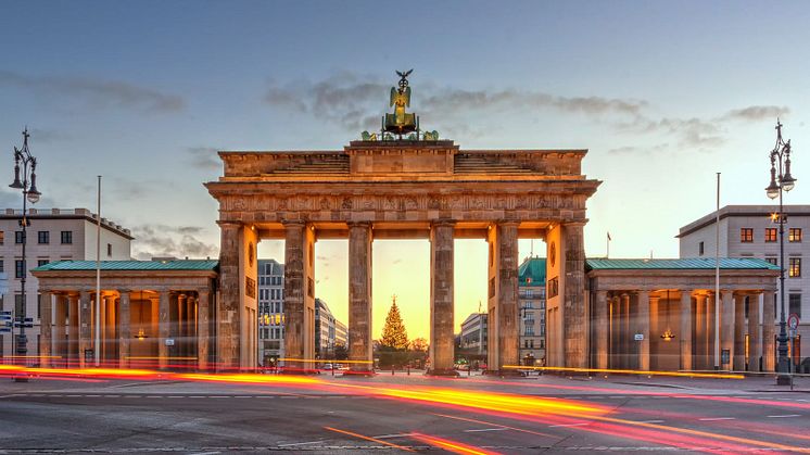 Brandenburger Tor vid Pariser Platz i Berlin-Mitte. FOTO: Nico Trinkhaus/DZT e.V.