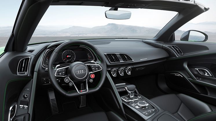 Audi R8 Spyder V10 plus (Micrommatagrøn)