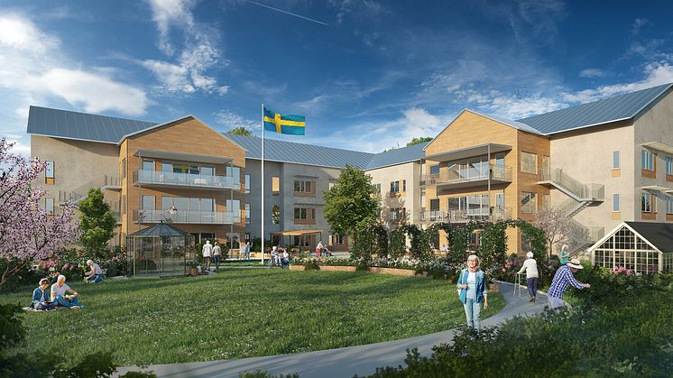 Förenade Care och Skanska erbjuder kvalitet och påkostad miljö i nybyggt särskilt boende i Skurup.
