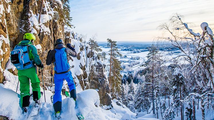 Tavelsjö Vintertoppar, här vyn från Vallberget. Foto Emil Byström