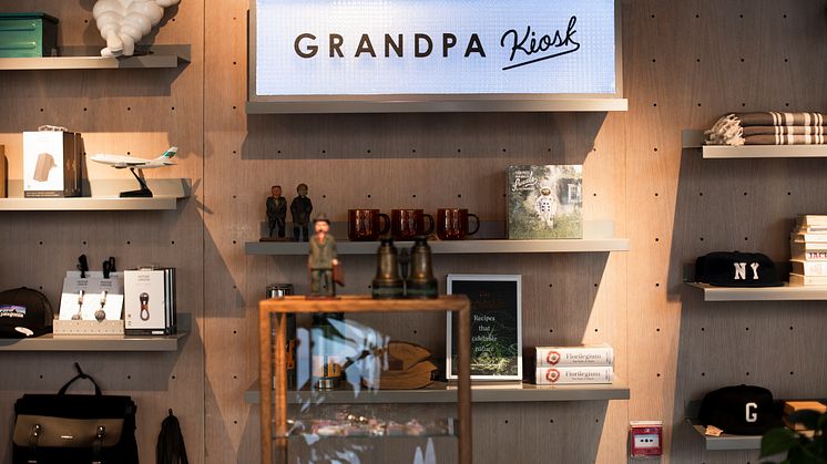 Butiken 'Grandpa Kiosk' slår upp dörrarna torsdagen den 4:e april 2019 på adressen Brunkebergstorg 4 i Stockholm.