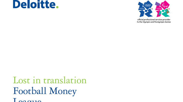 Deloitte Football Money League 2009: Sjunkande pund drabbar engelska storklubbarna