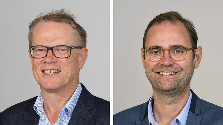 Håkan Gillisson och Mathias Bengtsson är två nya medarbetare på Nordic PM i Helsingborg. Foto: Max Sjögren