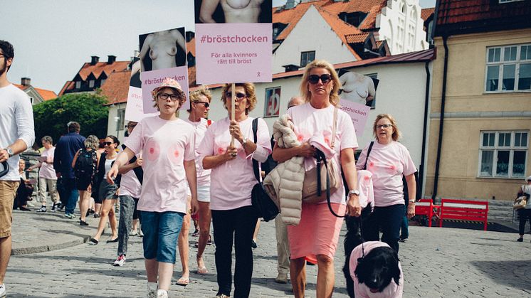 Rätt till bröst - BROs rosa röst i Almedalen