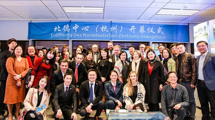 Das Team des Norddeutschen Zentrum für Tourismus und Investitionen in Hangzhou/China