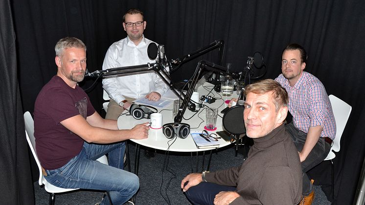 Närmast kameran:  Michael Englund. Från vänster: Daniel Hedman, Tomas Lönnqvist och Markus Landström.