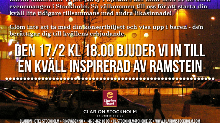 Rammstein på Clarion Hotel Stockholm