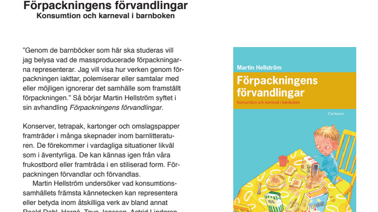 Ny bok: Förpackningens förvandlingar