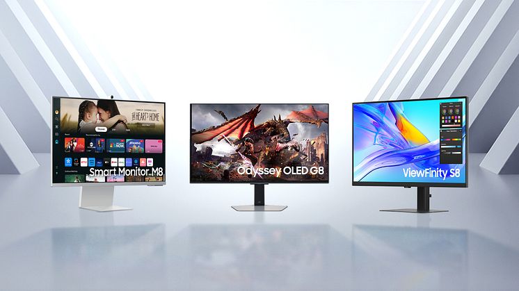 Samsung lanserer nye Odyssey OLED-, Smart Monitor- og ViewFinity-skjermer