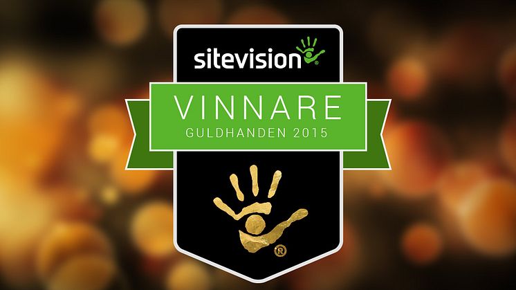 SiteVision AB presenterar stolt vinnarna av Guldhanden 2015