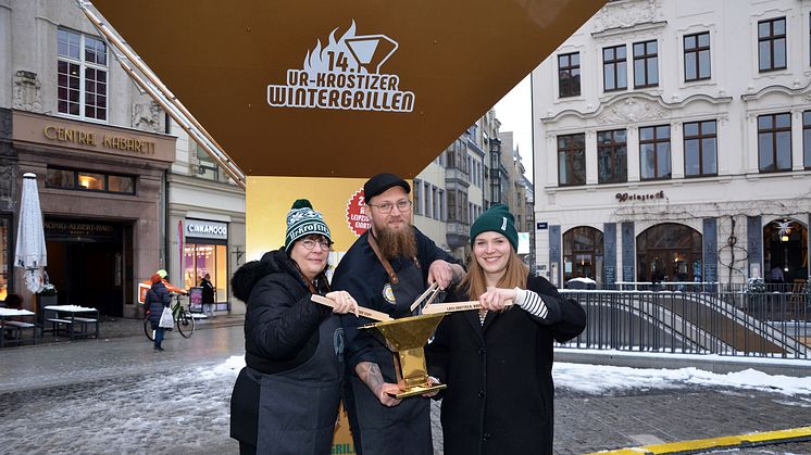 Das Ur-Krostitzer Team freut sich auf das 14. Wintergrillen in Leipzig - Foto: Elli Flint 