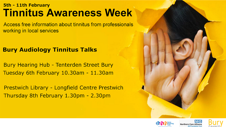 Free help and information during Tinnitus Awareness Week