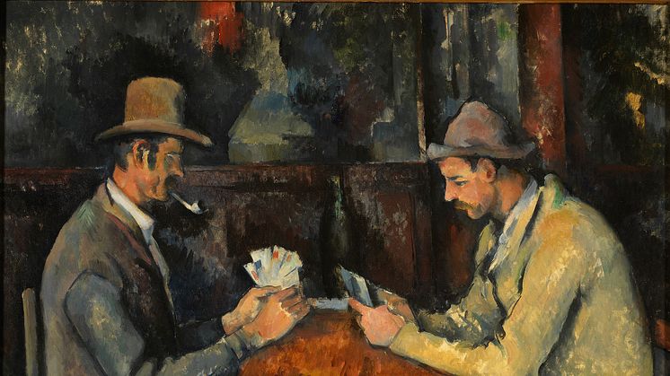 Paul Cézanne: Kortspillerne / The Card Players, cirka 1892-96. Courtauld Gallery.