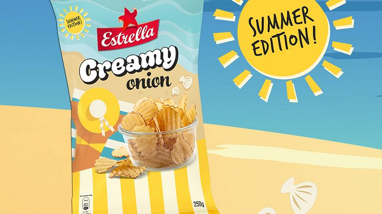 Estrella Sommarsnacks 2020: potatischipset Creamy Onion lanaseras 11 maj, v 20.