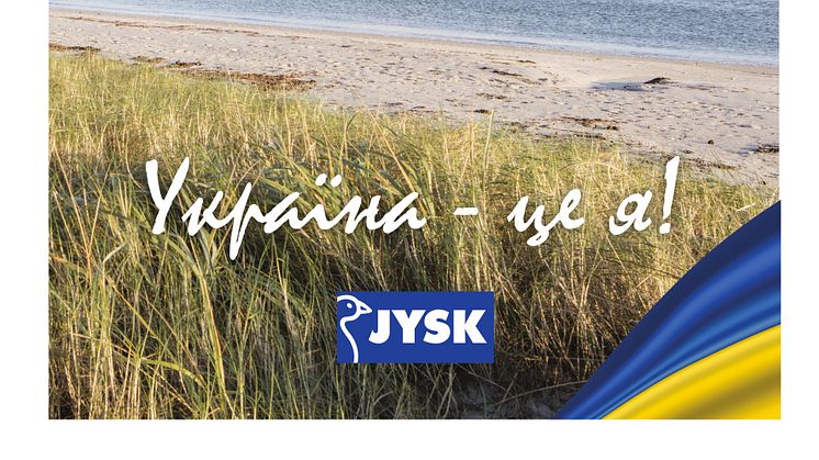 JYSK пропонує покупцям патріотичні наліпки та листівки для підтримки захисників