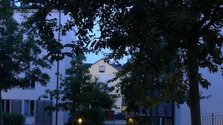 Bild 2. Fox Design belysning till Kv. Barnängen i norra Hammarbyhamnen.