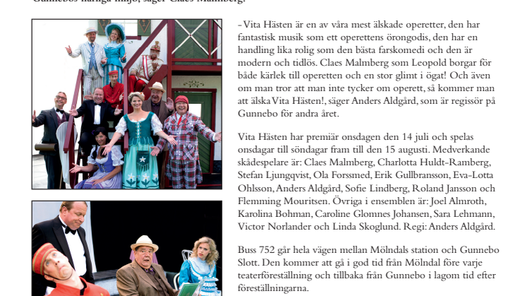 Premiär för årets sommarteater Vita Hästen – en hejdlöst rolig operett i två akter i tyrolermiljö