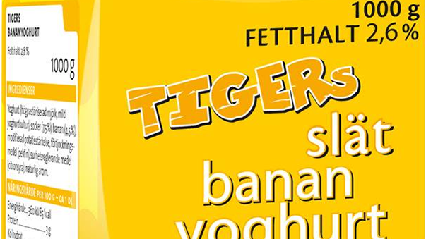 Tiger Yoghurt lanserar nu den goda smaken banan