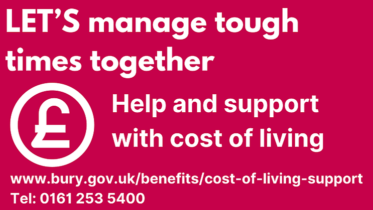 Help and support with cost of living