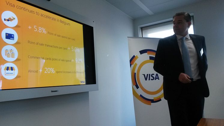 Visa Europe blijft sneller groeien in België, mede dankzij de lancering van contactloos betalen