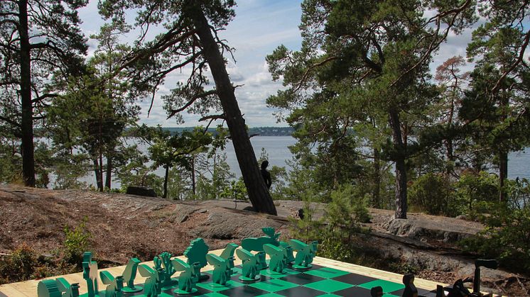 Pressbild av schackspelet