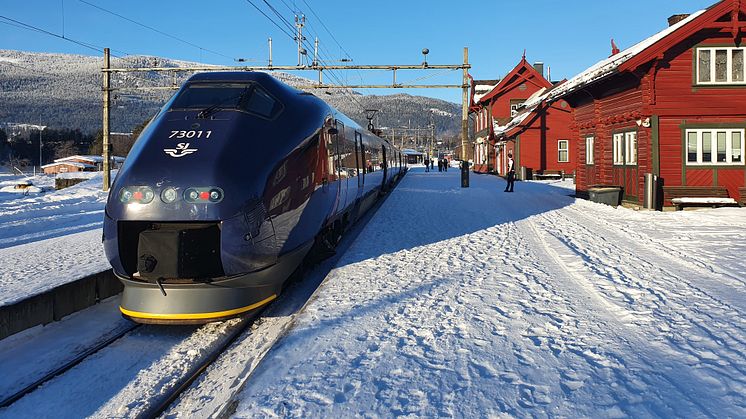 ÅPNING: Onsdag 11. januar blir det offisiell åpning av togstoppet på Kvitfjell stasjon.