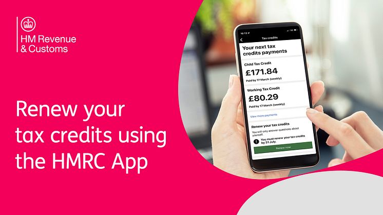 More than 33,600 tax credits customers use HMRC app to renew