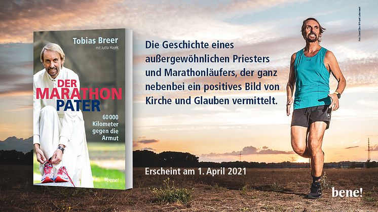 Der Marathon-Pater - ab 1. April überall, wo es Bücher gibt